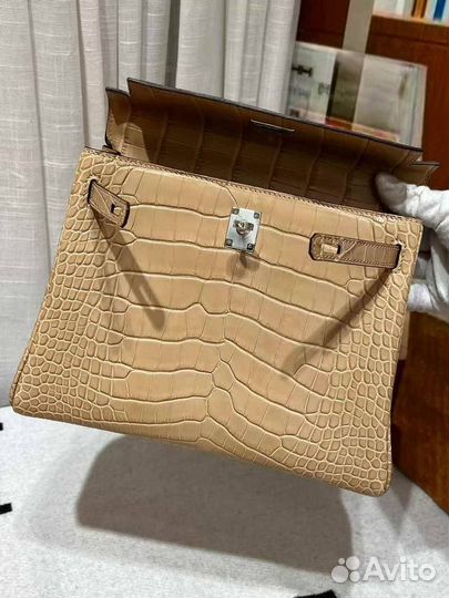 Сумка Hermes Kelly 25см, крокодил