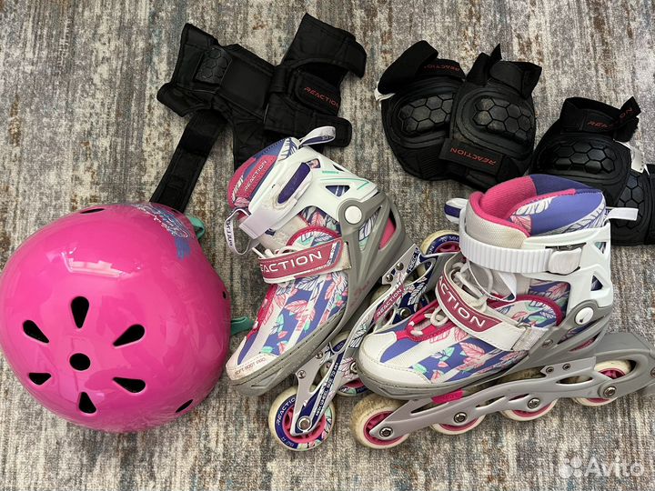 Ролики reaction детские + защита