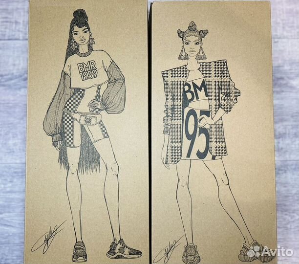 Кукла Барби бмр розовые волосы