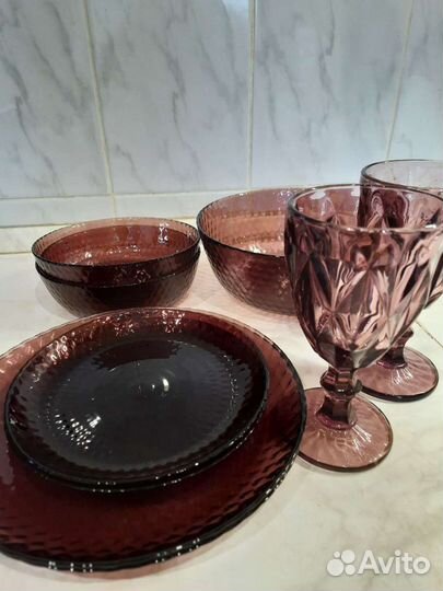 Набор посуды luminarc Idylle Lilac новый