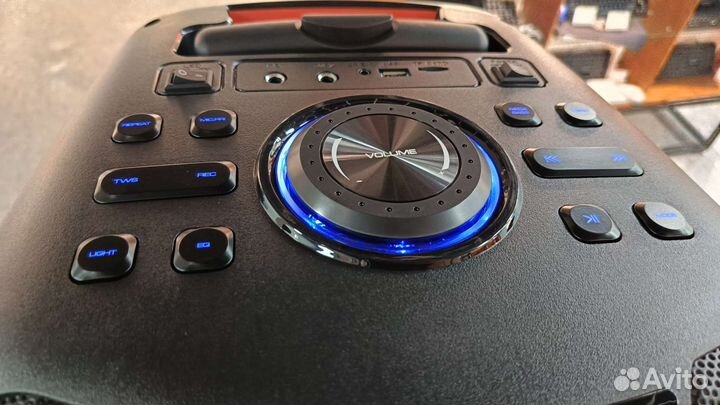 Большая блютуз колонка 100W 2 микрофона