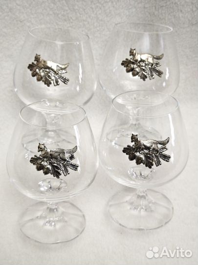 Фужеры, бокалы стекло. Охота