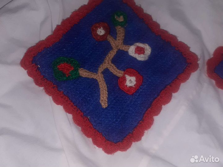 Прихватки вязанные