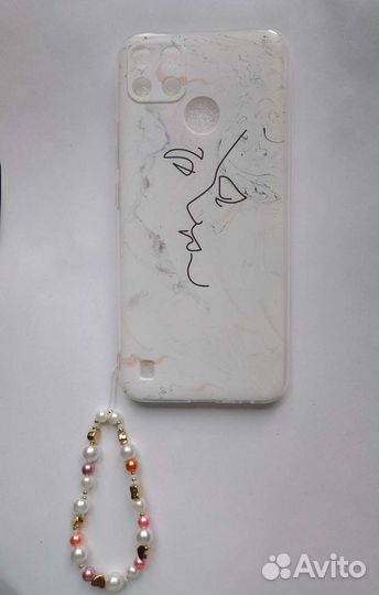 Подвеска на телефон из бусин