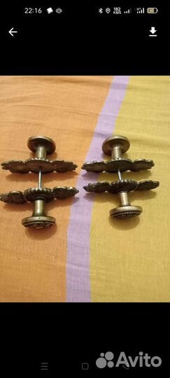 Дверные ручки старинные латунь