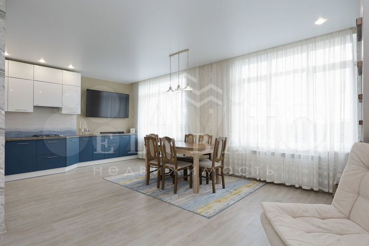 3-к. квартира, 124,6 м², 9/9 эт.