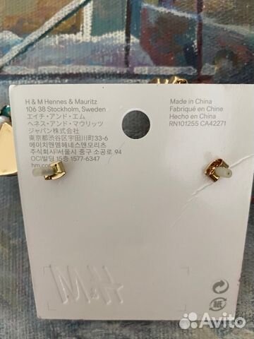 Серьги H&M подвесные человечки, девочки новые