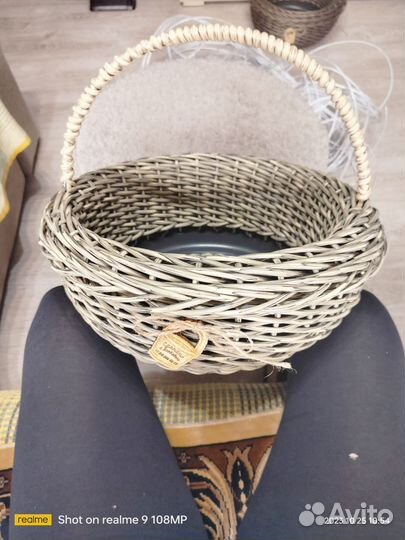 Плетеные корзинки из ротанга