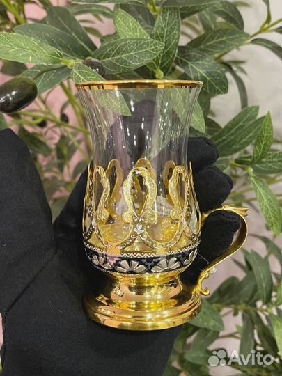 Подстаканник из серебра на 120 мл