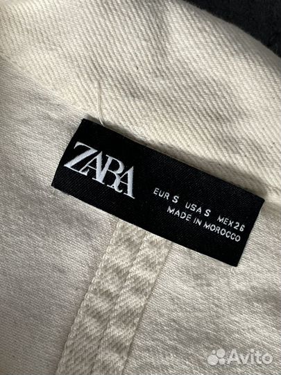 Джинсовая рубашка zara