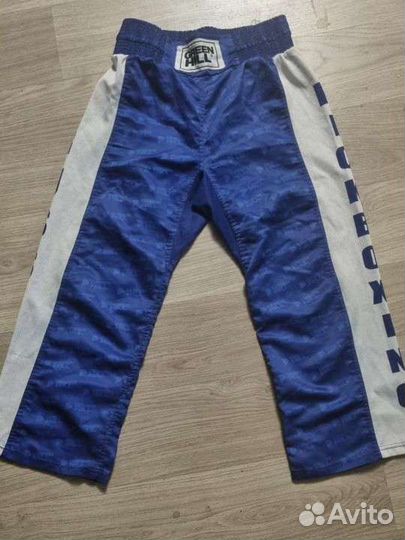 Штаны для кикбоксинга Green Hill синие