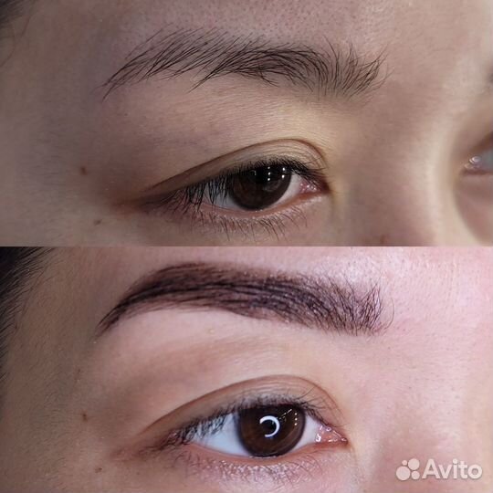 Коррекция и окрашивание бровей