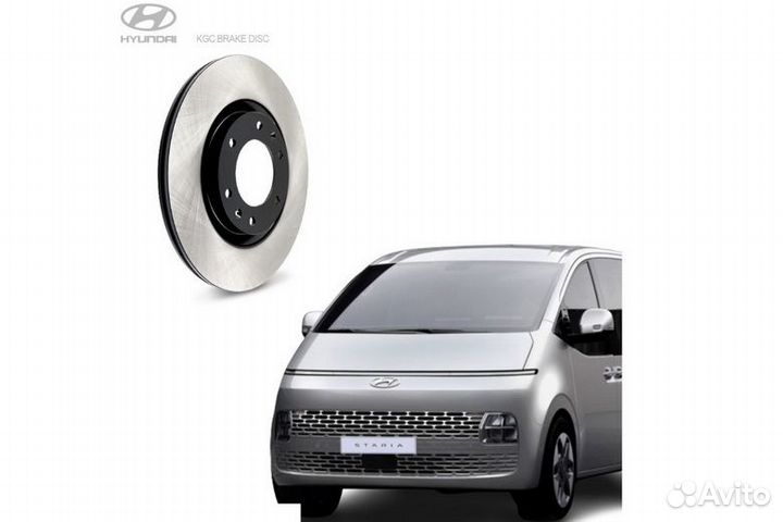 Диск тормозной перед Hyundai Staria 4x2 KGC Carbon