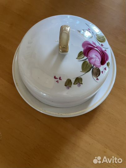 Масленка фарфор СССР