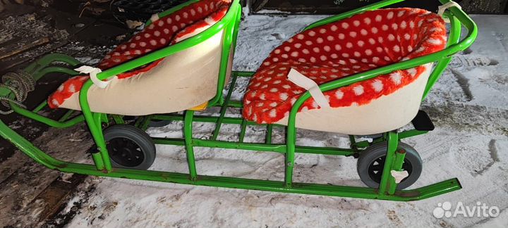 Детские санки для двойни