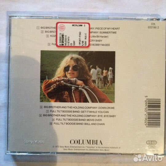 CD Janis Joplin's/Greatest Hits,1996, Austria