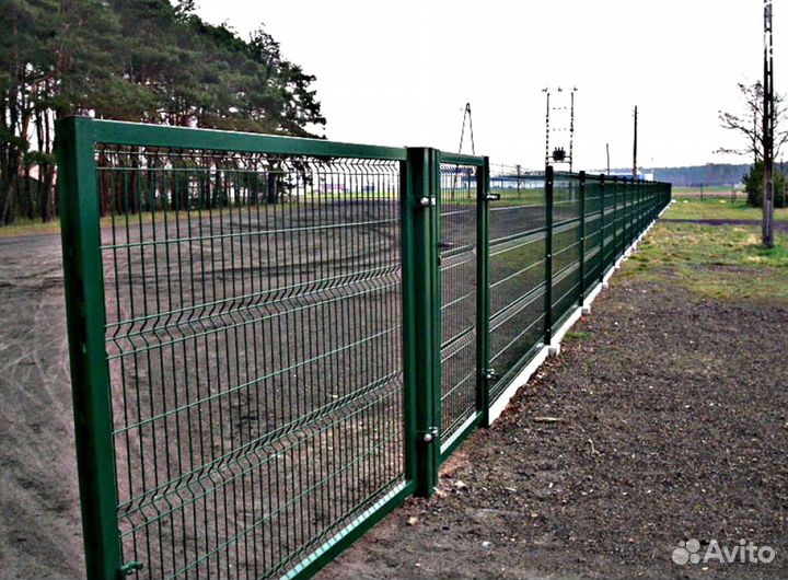 3Д сетка для забора зеленая, коричневая, серая