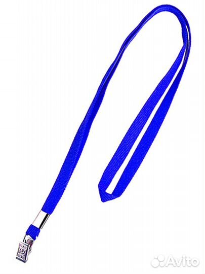 Лента для бейджа синие (в наличии очень много)