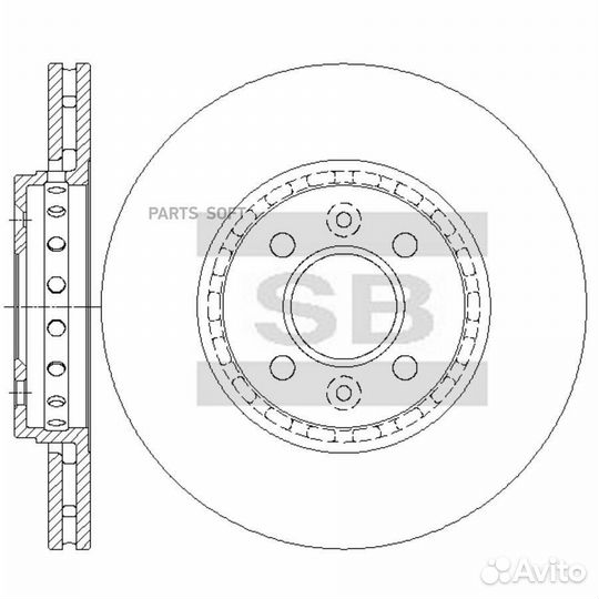 Диск тормозной SD3073