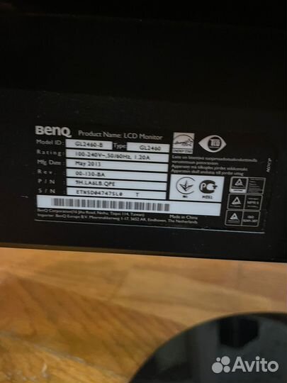 Монитор benq 24 60 гц