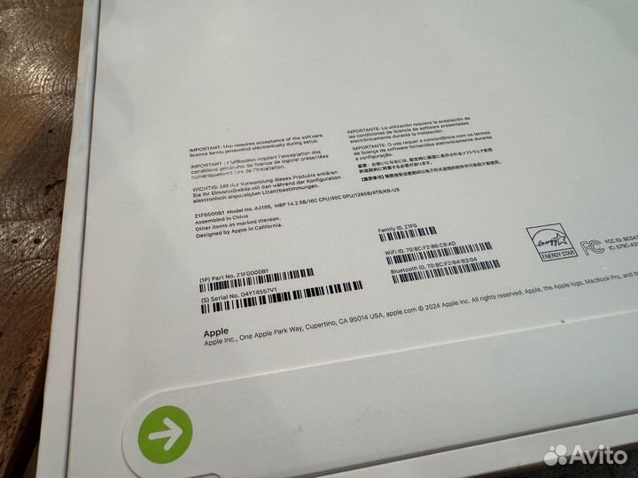MacBook Pro 14 2024 M4 Max/128 GB/4 TB SSD/NEW