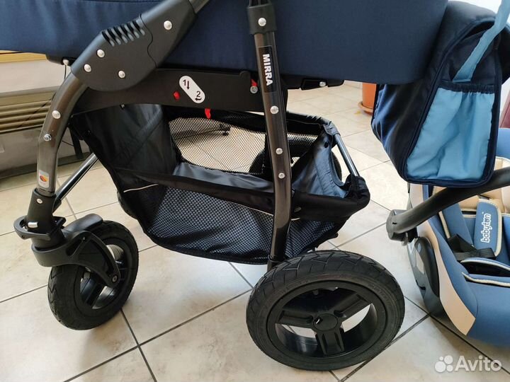 Коляска-люлька Sevillababy Mirra Голубой-Синий