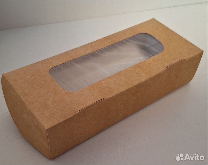 Крафт коробки с окошком