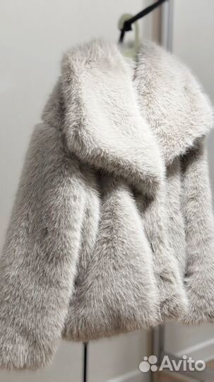 Шуба из экомеха женская