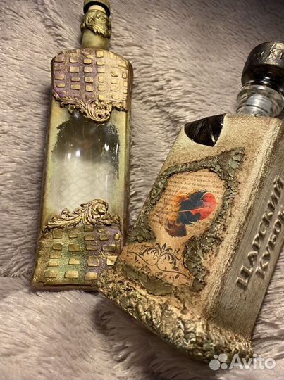 Бутылки декоративные ручная работа