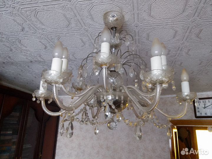 Люстра хрустальная (советская)