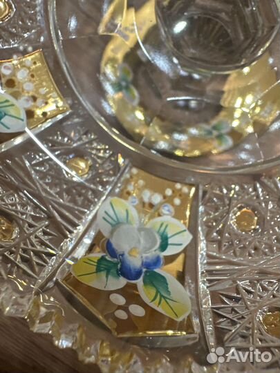 Ваза конфетница хрусталь чехия диаметр 15 см