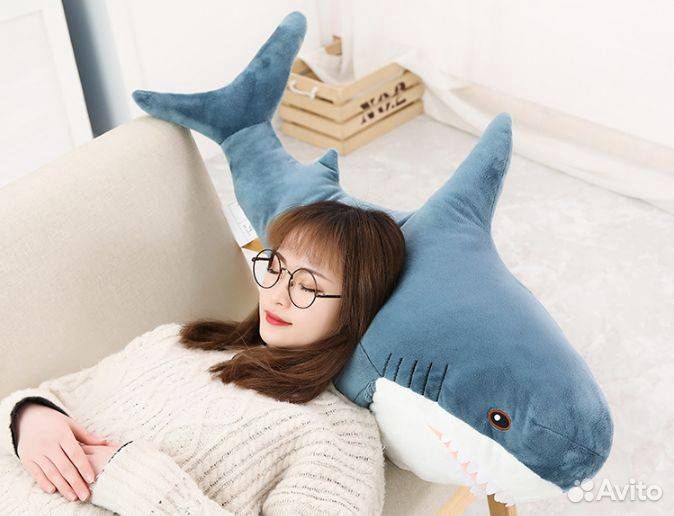 Мягкая Акула 80см