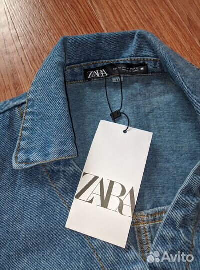 Джинсовое платье рубашка Zara