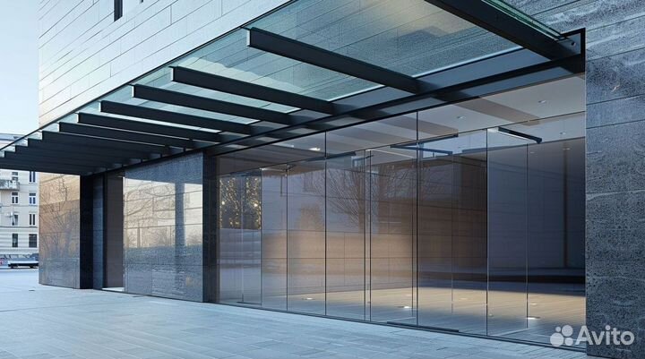 Стеклянные козырек от производителя