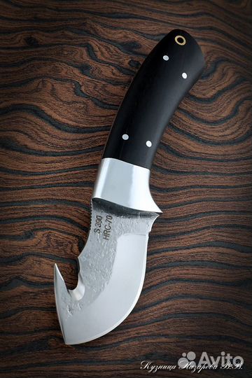 Нож из стали S 390 Шкуросъемный-2