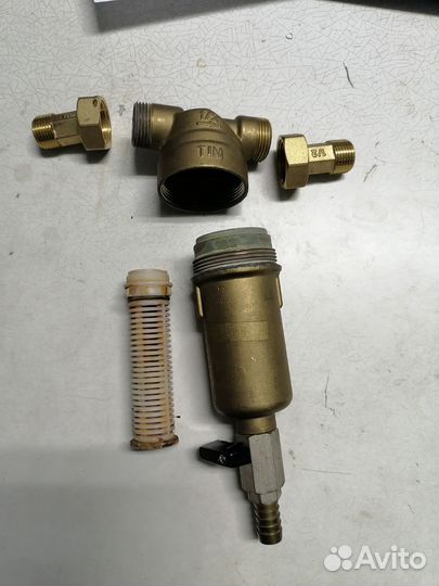 Фильтр для воды (грязевик), латунный, 1/2 дюйм