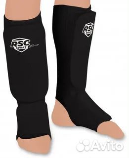 Защита голени и стопы RSC RSC003 х/б черный, р-р S