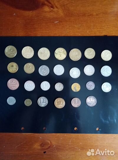 Набор монет СССР 1, 2, 3, 10, 15,20 копеек