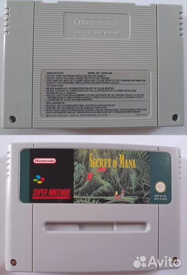 Фирменные игровые картриджи к приставке snes 16bit