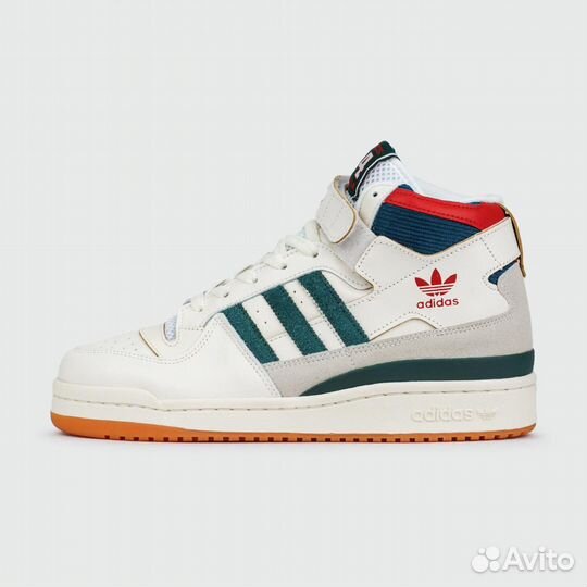 Кроссовки Adidas Forum 84 Hi Cream / Green / Red