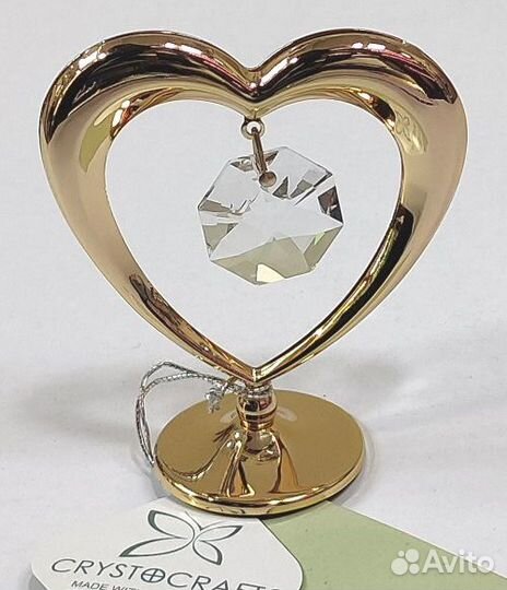 Фигурка «Сердечко» с кристаллами Swarovski