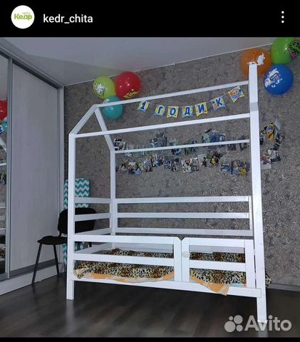 Детская кровать домик объявление продам