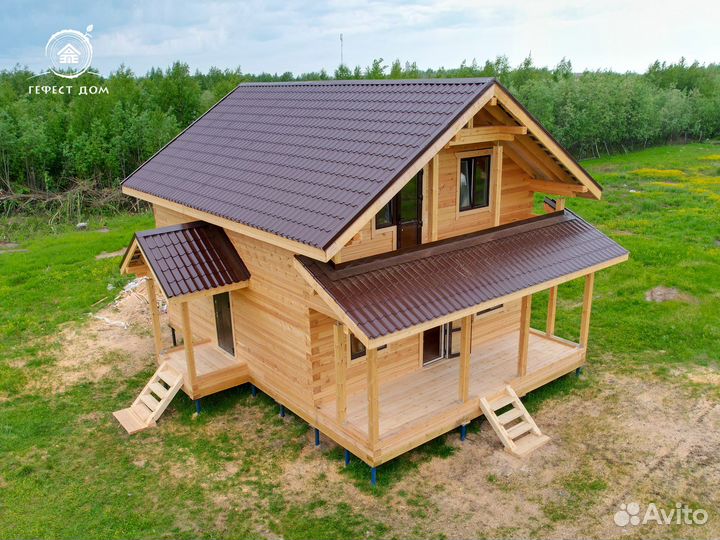 Дом из бруса 93м2