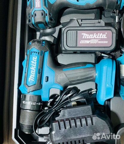 Набор Аккумуляторных инструментов Makita 4в1