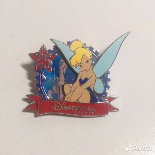 Пин значок Динь-Динь посвященный 25-летию Дисней