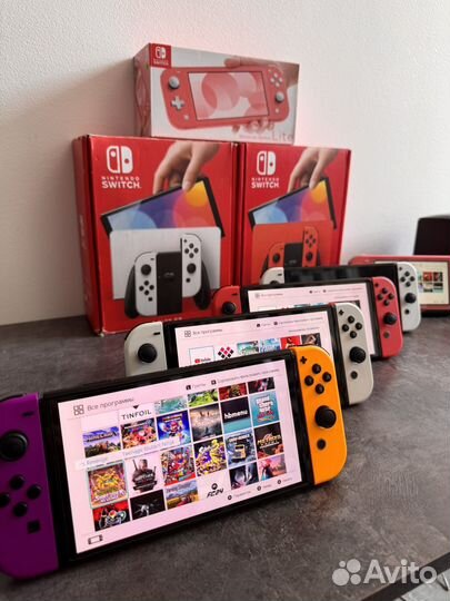 Прошитые Nintendo swich Oled/lite/rev1/2