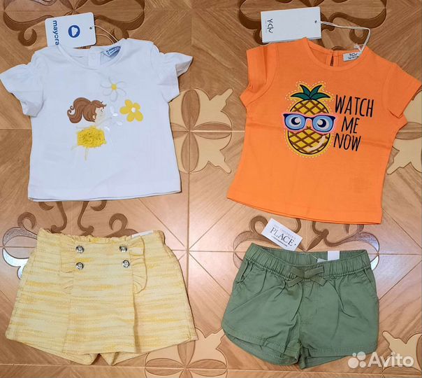 Р.68-74см. Брендовая одежда на девочку. Италия