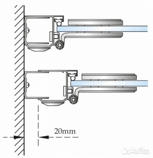 Душевой уголок Burlington Hinged Door C16+C19+C17+