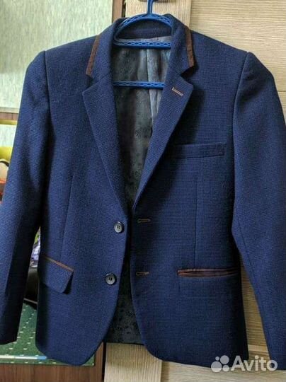 Пиджак школьный для мальчика 128