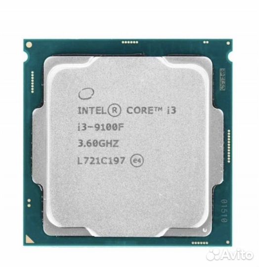 Процессор i3 9100f с куллером